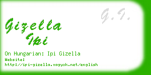 gizella ipi business card